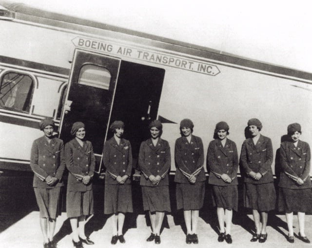 first flight attendants