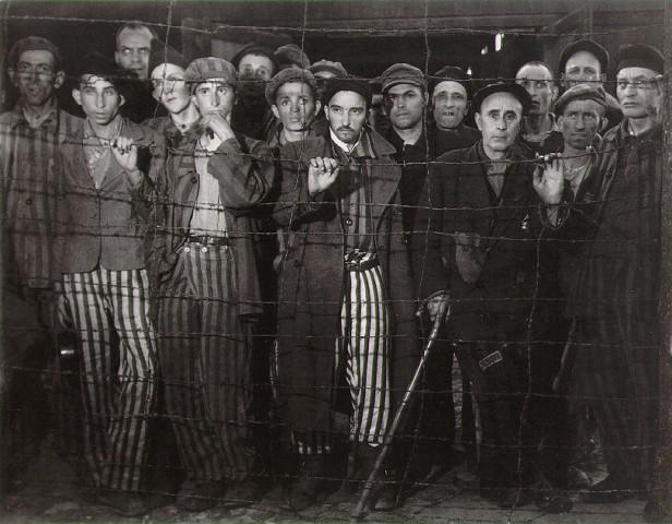 אסירים בבוכנוואלד, צילום: מרגרט בורק-וויט